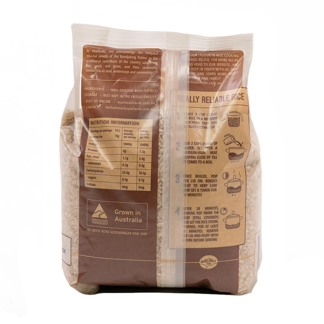 Medium Grain Brown Rice 1kg