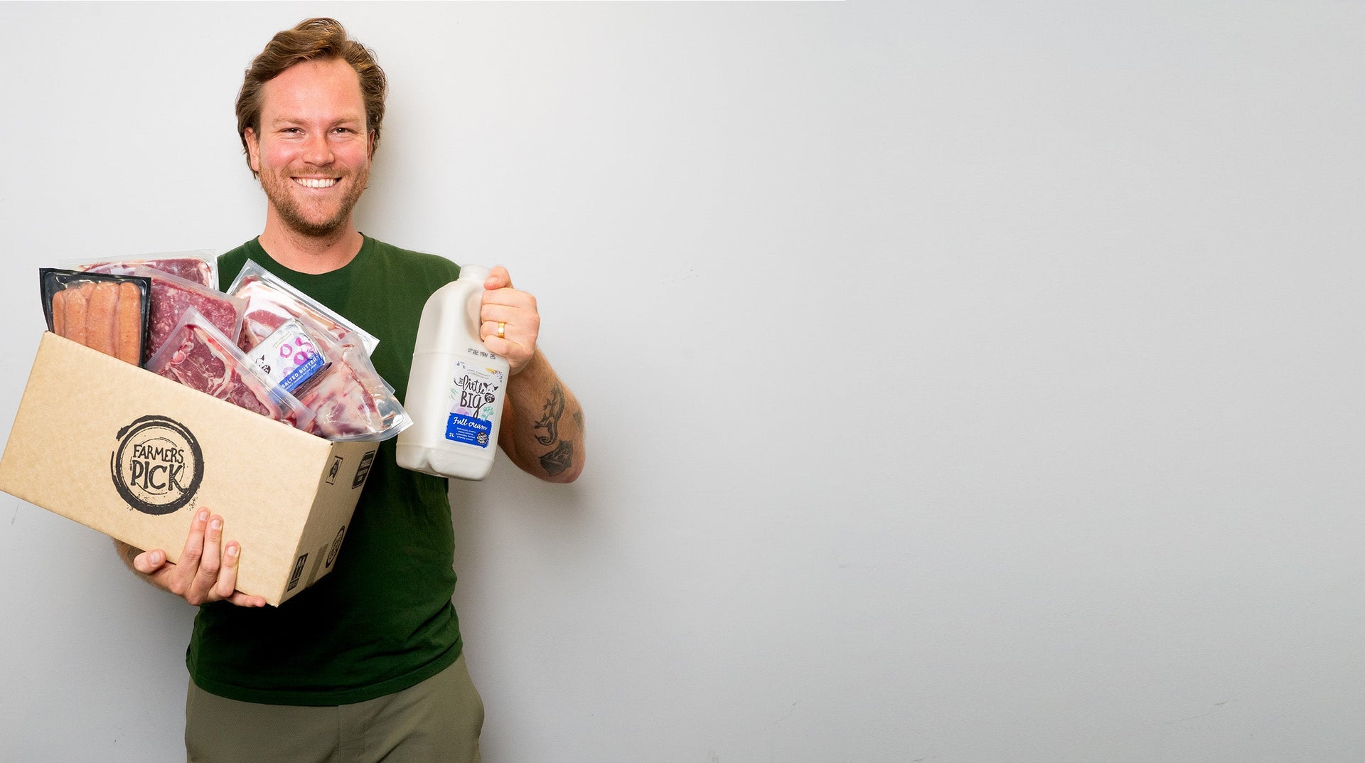 Farmers Pick fridge, butcher quality meat and dairy from farmers you can trust -now available