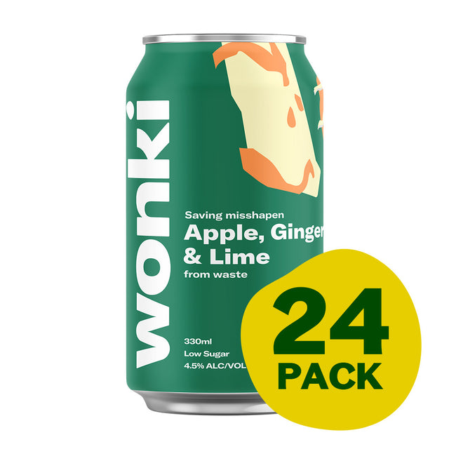 Wonki - Apple, Ginger & Lime - 24x330mL