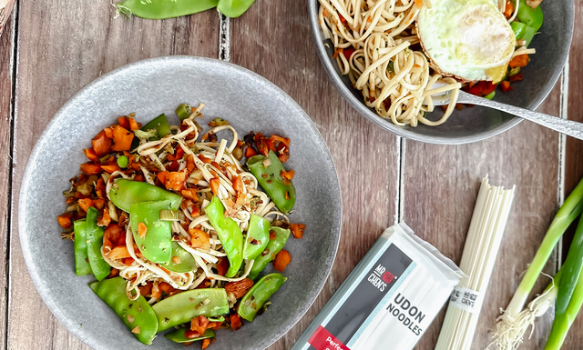 Sweet and Savoury Stir Fried Udon Noodles