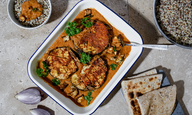 Slow Roasted Eggplant Curry