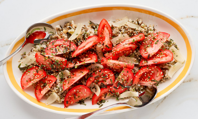 Tomato Lentil Grain Salad