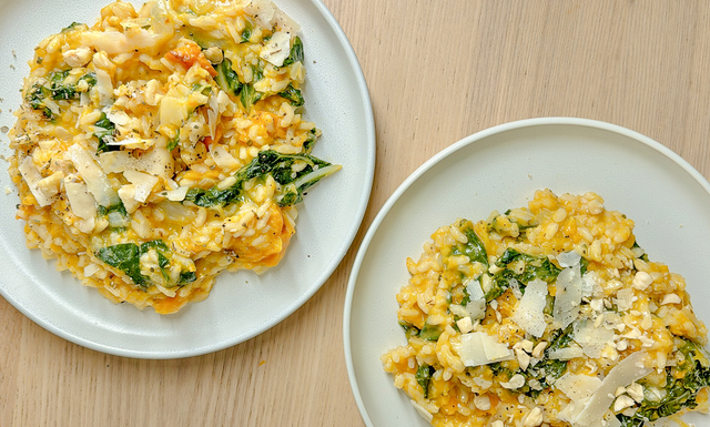 Roast Pumpkin, Sage and Hazelnut Risotto