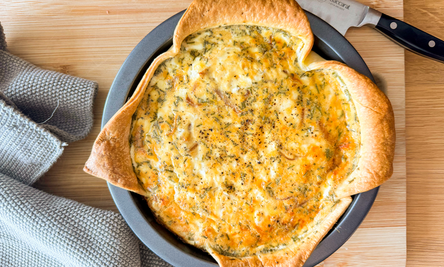 Caramelised Onion and Goat’s Cheese Quiche