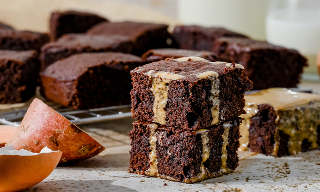 Sweet Potato Peanut Butter Brownie