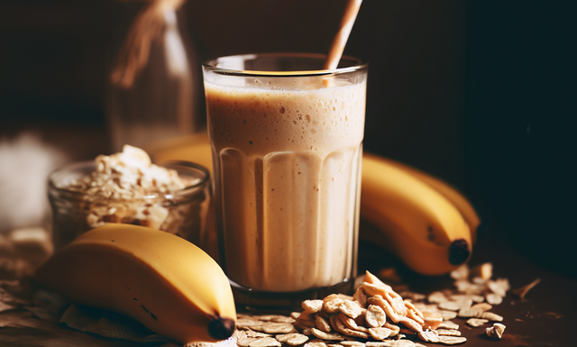 Almond Milk and Banana Breakfast Smoothie