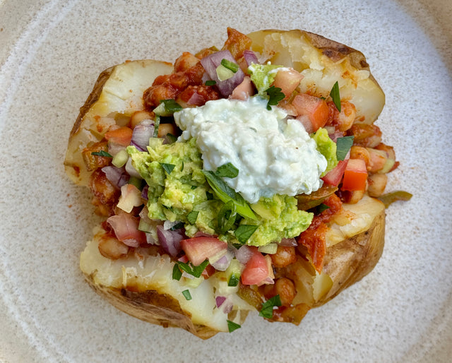 Spiced Chickpea Jacket Potato