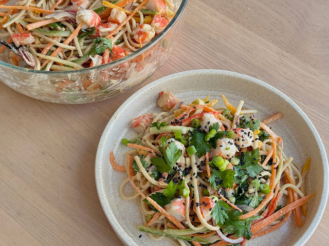 Satay Prawn Soba Noodle Salad