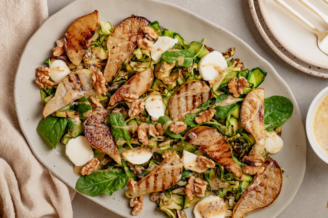 Grilled Zucchini and Pear Salad