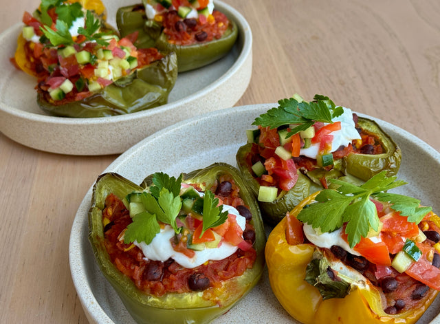 Vegetarian Stuffed Capsicums