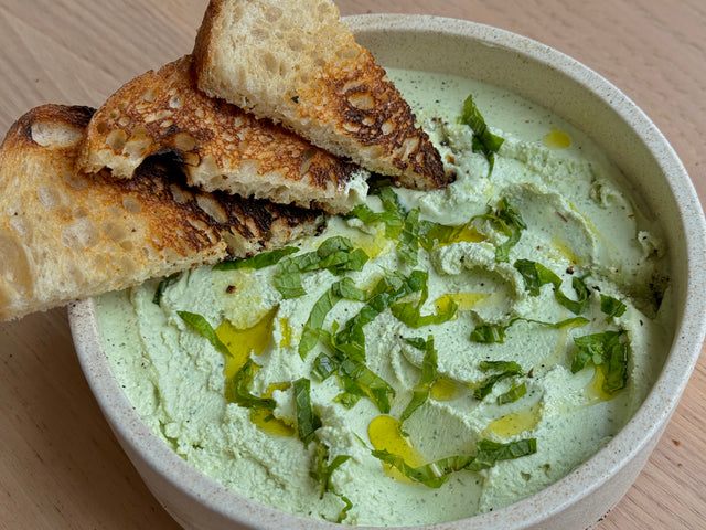 Whipped Cheese Mint Dip