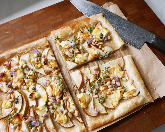 Pear Honey & Cheese Tart