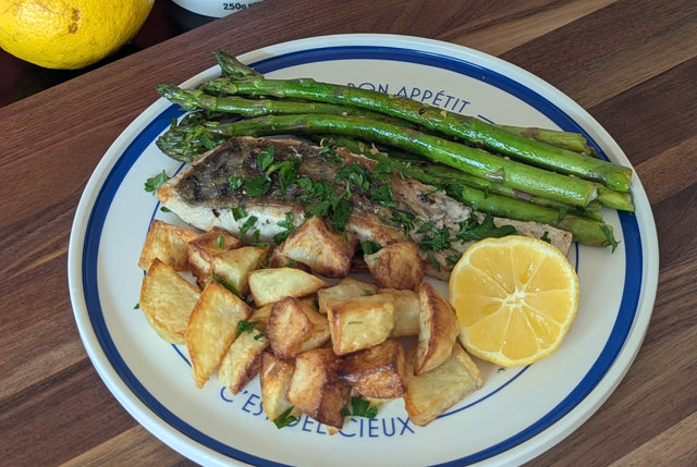 Pan-seared Barramundi & Asparagus
