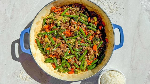 Sticky Pork Mince Stir Fry
