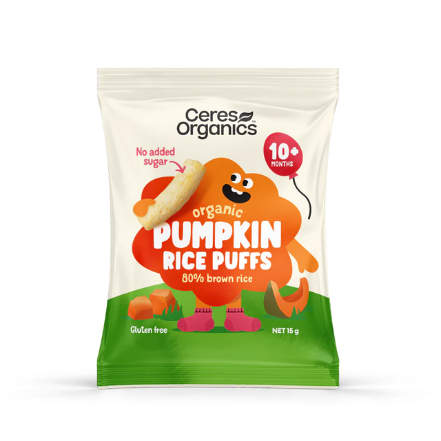 Ceres Organics Pumpkin Baby Rice Puffs 15g