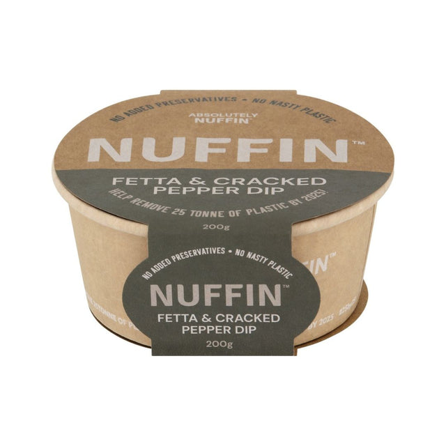 NUFFIN Feta & Cracked Pepper Dip 200g