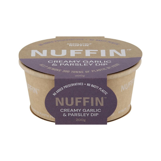 NUFFIN Creamy Parsley & Garlic Dip 200g