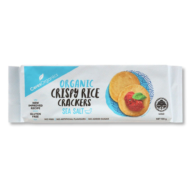 Ceres Organics Sea Salt Rice Crackers 100g