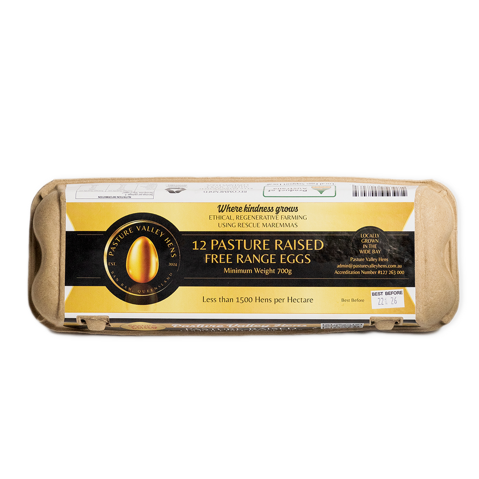 Pasture Raised Free Range Eggs 700g