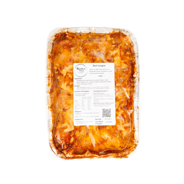 Beef Lasagne with Grass-Fed Bolognese & Three Cheeses