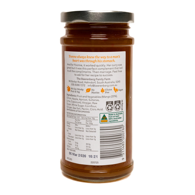 Beerenberg Mango Chutney 280g