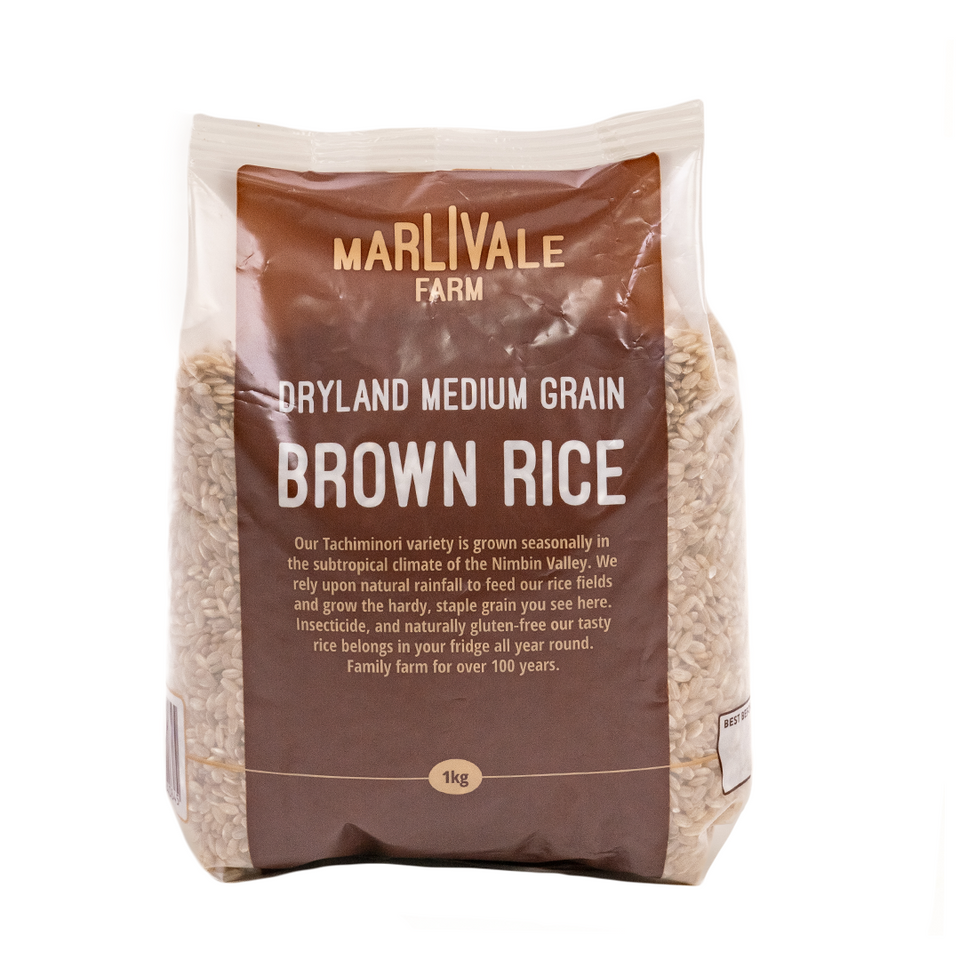Marlivale Farm Medium Grain Brown Rice 1kg