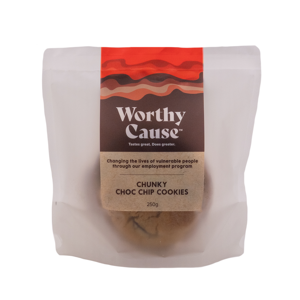 Worthy Cause Jumbo Choc Chip Cookies 2x125g