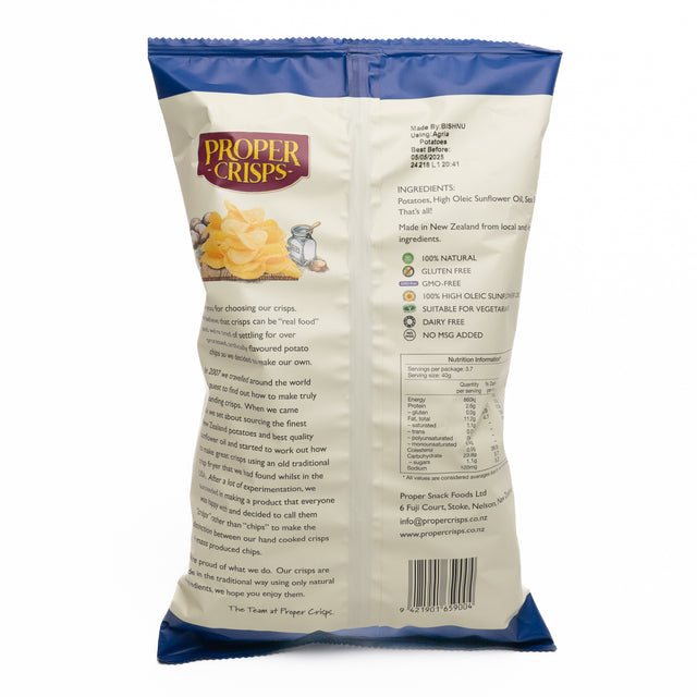 Proper Crisps Sea Salt 150g