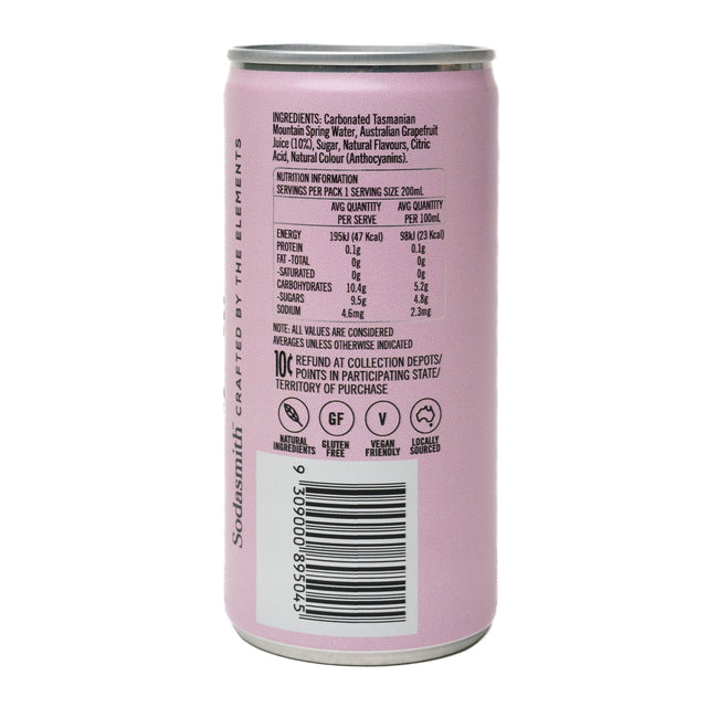 Sodasmith Grapefruit Soda 4x200ml