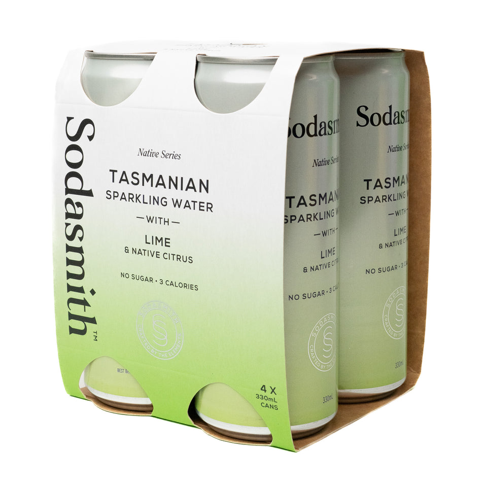 Sodasmith Lime & Native Citrus Sparkling Water 4x330ml