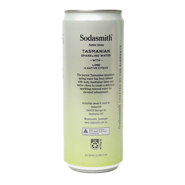 Sodasmith Lime & Native Citrus Sparkling Water 4x330ml
