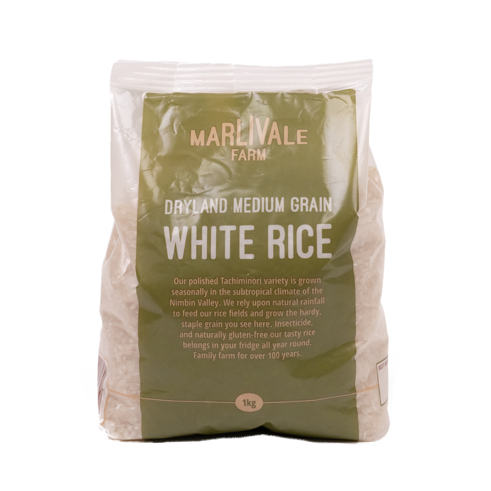 Marlivale Farm Medium Grain White Rice 1kg
