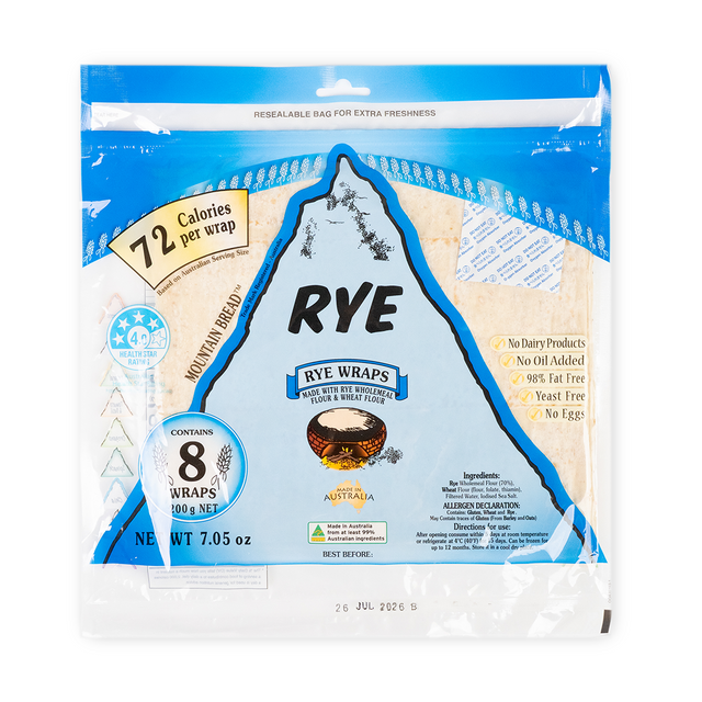 Mountain Bread Rye Wraps 200g