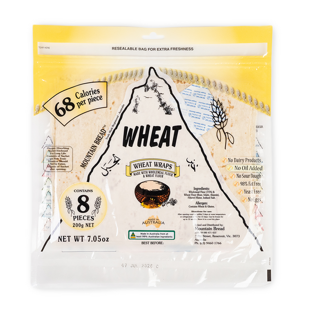 Mountain Bread Wholewheat Wraps 200g