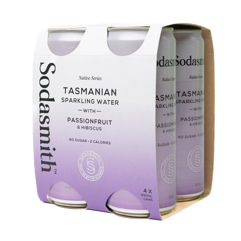 Sodasmith Passionfruit & Hibiscus Sparkling Water 4x330ml