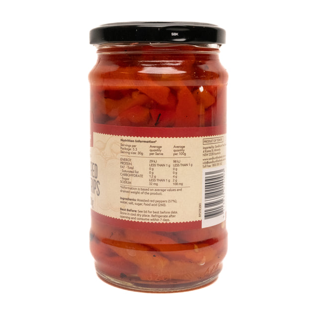 Sandhurst Red Pepper Strips 280g
