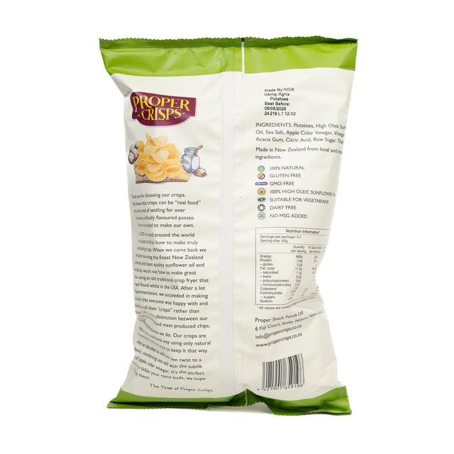 Proper Crisps Cider Vinegar 150g