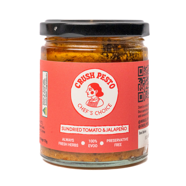 Crush Pesto - Sundried Tomato & Jalapeño 170g