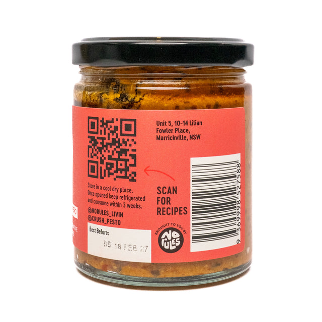 Crush Pesto - Sundried Tomato & Jalapeño 170g