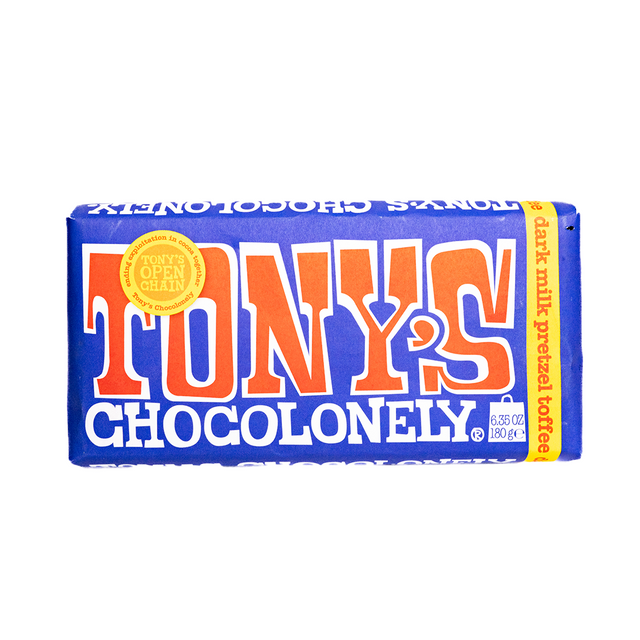 Tony's Choc Dark Milk Pretzel Toffee 180g