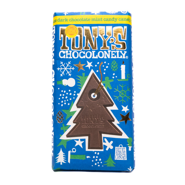 Tony's Choc Dark Candy Cane Bar 180g