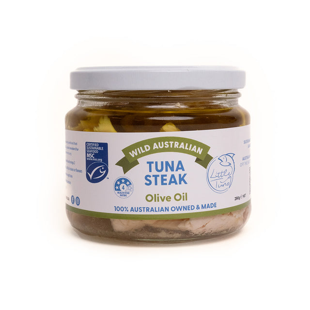 Wild Australian Tuna Steak in Olive Oil 290g