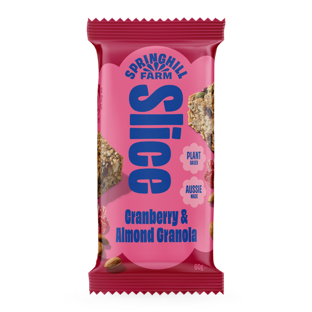 Springhill Farm Cranberry & Almond Slice 60g