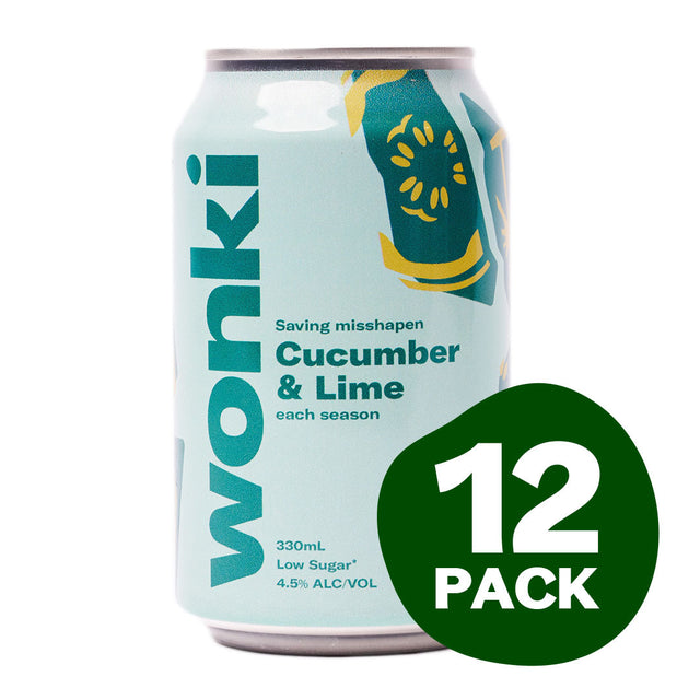 Wonki - Cucumber & Lime - 12x330ml