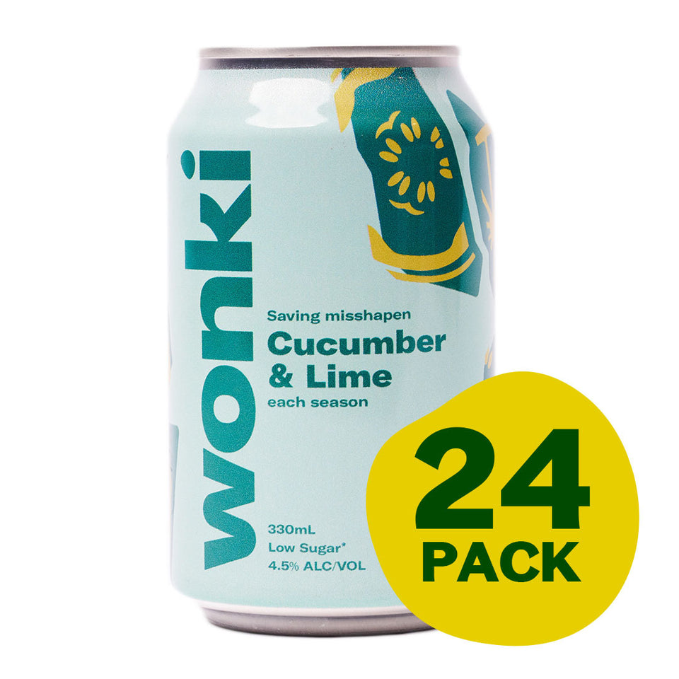 Wonki - Cucumber & Lime - 24x330mL