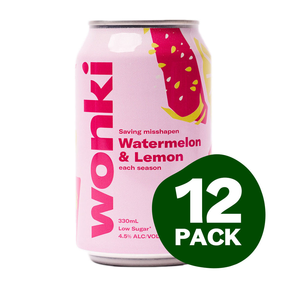 Wonki - Watermelon & Lemon - 12x330ml